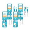 Oryginalne końcówki Philips Sonicare Dla Dzieci HX6032/90 miękkie włókna (8 szt.) (Dla dzieci od lat 3)