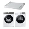 Pralka SAMSUNG WW80T554DAT AI Control AddWash 8kg 1400 obr + Suszarka SAMSUNG AI DV90DG6845LEU4 z pompą ciepła + Łącznik SAMSUNG SKK-UDW