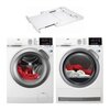 Pralka AEG L6FLG48SP 8kg 1400 obr + Suszarka AEG T8DBG48SP + Łącznik ELECTROLUX E1WYHSK1