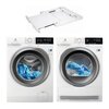 Pralka ELECTROLUX EW6F349SP 9kg 1400 obr A + Suszarka ELECTROLUX MEW8H139PXP PerfectCare + Łącznik AEG A1WYHSK1