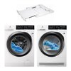 Pralka ELECTROLUX EW7F248ASP 8kg 1400 obr A + Suszarka ELECTROLUX MEW9H28M8BP + Łącznik ELECTROLUX E1WYHSK1