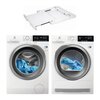 Pralka ELECTROLUX MEW7F349PXP SteamCare 700 UniversalDose 9kg 1400 obr A + Suszarka ELECTROLUX MEW8H139PXP PerfectCare + Łącznik ELECTROLUX E1WYHSK1