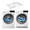Pralka ELECTROLUX MEW6F348XP 8kg 1400 obr A + Suszarka ELECTROLUX EW8H358PSP PerfectCare + Łącznik AEG A1WYHSK1
