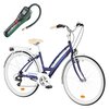Rower miejski INDIANA Brawa 21B 28 cali damski Granatowy + Pompka rowerowa BOSCH EasyPump 0603947000