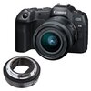 Aparat CANON EOS R8 Body Czarny + Obiektyw 24-50mm f/4.5-6.3 IS STM + Adapter VILTROX EF-R2