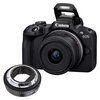 Aparat CANON EOS R50 Czarny + Obiektyw RF-S 18-45mm IS STM + Adapter VILTROX EF-R2