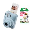 Aparat FUJIFILM Instax Mini 12 Niebieski + Wkłady do aparatu FUJIFILM Instax Mini Glossy 10 arkuszy