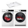 Pralka AEG LFR73944CP 9kg 1400 obr + Suszarka AEG TR939M4CP + Łącznik ELECTROLUX E1WYHSK1