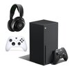 Konsola MICROSOFT XBOX Series X z napędem Blu-ray 4K UHD + Kontroler MICROSOFT bezprzewodowy Xbox Robot White + Słuchawki STEELSERIES Arctis Nova 5X Wireless, Nauszne, Dźwięk przestrzenny