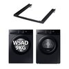 Pralka SAMSUNG WW90CGC04DAB AI Energy Mode EcoBubble 9kg 1400 obr + Suszarka SAMSUNG DV5000D DV90DG52A0ABEO z pompą ciepła AI Optimal Dry + Łącznik SAMSUNG SKK-5EV