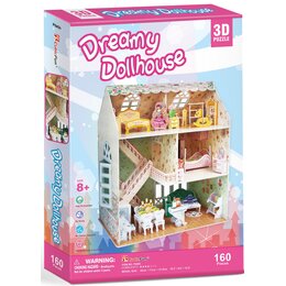 Puzzle 3D CUBICFUN Dreamy Domek Dla Lalek P645H (160 elementów)