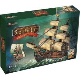 Puzzle 3D CUBIC FUN Statki Żaglowiec San Felipe T4017H (248 elementów)