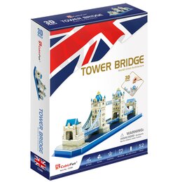 Puzzle 3D CUBIC FUN Budowle Świata Tower Bridge C238H (52 elementy)