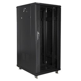 Szafa RACK LANBERG 19" 27U FF01-6827-12B 600 x 800 mm, Stojąca Czarny