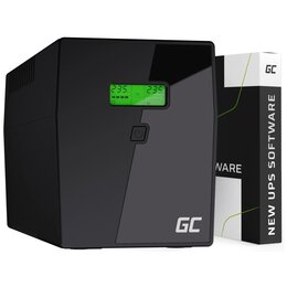 Zasilacz UPS GREENCELL UPS04 1500VA 900W Power Proof z wyświetlaczem LCD