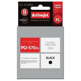 Tusz ACTIVEJET do Canon PGI-570BK XL Czarny 22 ml ACC-570BNX