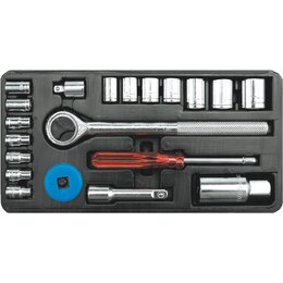Klucze nasadowe VOREL 58210 (20 sztuk)