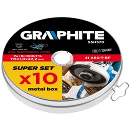 Tarcza do cięcia GRAPHITE 55H570 115 mm (10 szt.)