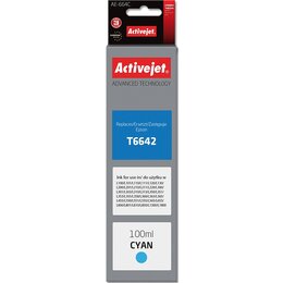 Tusz ACTIVEJET do Epson 664 T6642 Błękitny 100 ml AE-664C