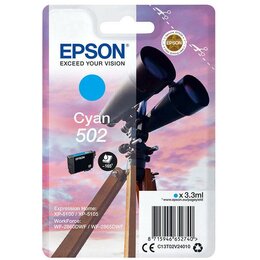 Tusz EPSON 502 Błękitny 3.3 ml C13T02V24010