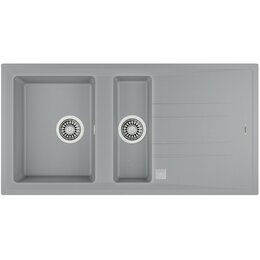 Zlewozmywak TEKA Stone 60 B-TG 1½B 1D 115360007 Aluminium