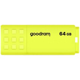 Pendrive GOODRAM UME2 64GB, USB 2.0, Odczyt 20 Mb/s, Zapis 5 Mb/s Żółty
