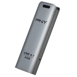 Pendrive PNY Elite Steel 64GB, USB 3.2 Gen. 2 (USB 3.1), Odczyt 80 Mb/s, Zapis 20 Mb/s
