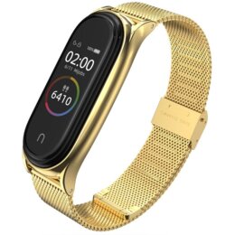 Pasek TECH-PROTECT MilaneseBand do Xiaomi Mi Band 5/6/6 NFC Złoty