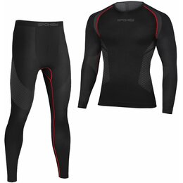 Bielizna termoaktywna SPOKEY Lee (rozmiar XL/XXL) Czarno-czerwony