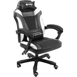 Fotel FURY Avenger M+ Czarno-Biały