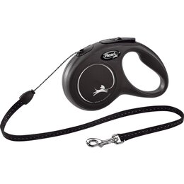 Smycz FLEXI New Classic M (5 m - 20 kg) Czarny