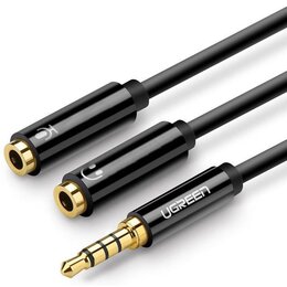 Kabel Mini Jack 3.5 mm - 2 x Mini Jack 3.5 mm UGREEN AV141 0.2 m
