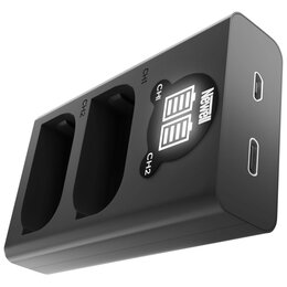 Ładowarka dwukanałowa NEWELL DL-USB-C do akumulatorów DMW-BLK22