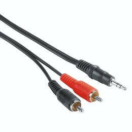 Kabel Jack 3.5 mm - 2xCinch HAMA 5.0 m
