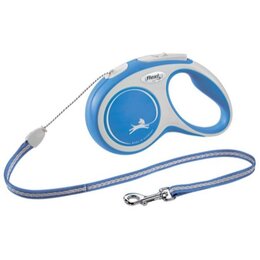 Smycz FLEXI New Comfort S (5 m - 12 kg) Biało-niebieski