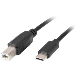 Kabel USB-C - USB-B LANBERG CA-USBA-13CC-0018-BK 1.8 m