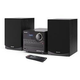 Wieża SHARP XL-B517D BK Czarna,Odtw.CD/-R/-RW/MP3, BT, Tuner FM/DAB+, wejście AUX, Wbudowany Equalizer