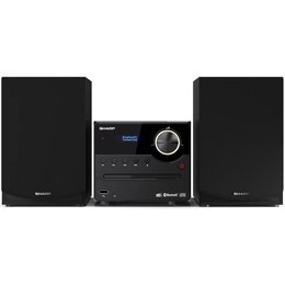 Wieża SHARP XL-B517D BK Czarna,Odtw.CD/-R/-RW/MP3, BT, Tuner FM/DAB+, wejście AUX, Wbudowany Equalizer