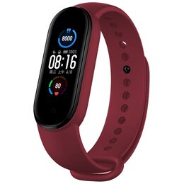 Pasek DEVIA Deluxe Sport do Xiaomi Mi Band 5/6 Bordowy