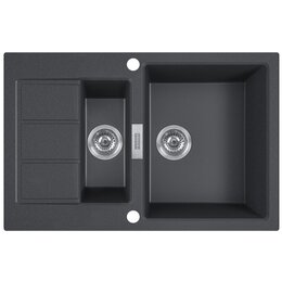 Zlewozmywak półtorakomorowy FRANKE Sirius 2.0 S2D 651-78 143.0618.687 Onyx 50x78