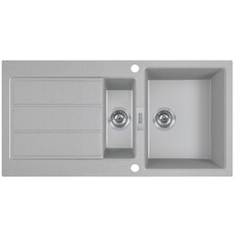 Zlewozmywak półtorakomorowy z ociekaczem FRANKE Sirius S2D 651-100 143.0618.682 Kamienny szary 50x100