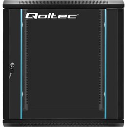 Szafa RACK QOLTEC 19" 12U 54467 600 x 600 mm, Wisząca Czarny