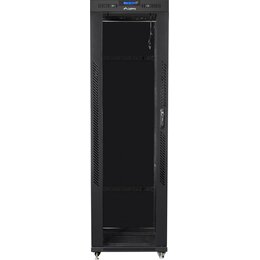 Szafa RACK LANBERG 19" 42U FF01-6042-12BL 600 x 1000 mm, Stojąca Czarny