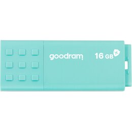 Pendrive GOODRAM UME3 Care 16GB, USB 3.2 Gen. 1 (USB 3.0), Odczyt 60 Mb/s, Zapis 20 Mb/s Turkusowy