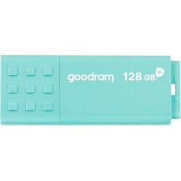 Pendrive GOODRAM UME3 Care 128GB, USB 3.2 Gen. 1 (USB 3.0), Odczyt 60 Mb/s, Zapis 20 Mb/s Turkusowy