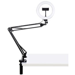 Lampa pierścieniowa LED PULUZ ze statywem stołowym PKT3089B