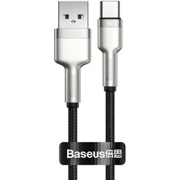 Kabel USB - USB-C BASEUS Cafule Metal 0.25 m Czarny