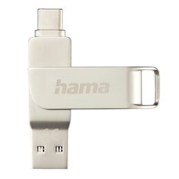 Pendrive HAMA C-Rotate Pro 64GB, USB-C / USB 3.2 Gen. 1 (USB 3.0), Odczyt 70 Mb/s, Zapis 70 Mb/s