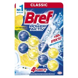 Kostka do WC BREF Power Aktiv Cytryna 2x50g