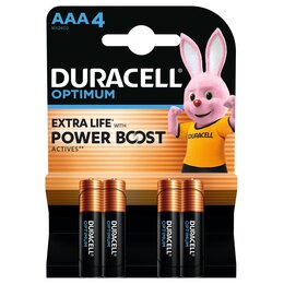 Baterie AAA LR3 DURACELL Optimum (4 szt.)